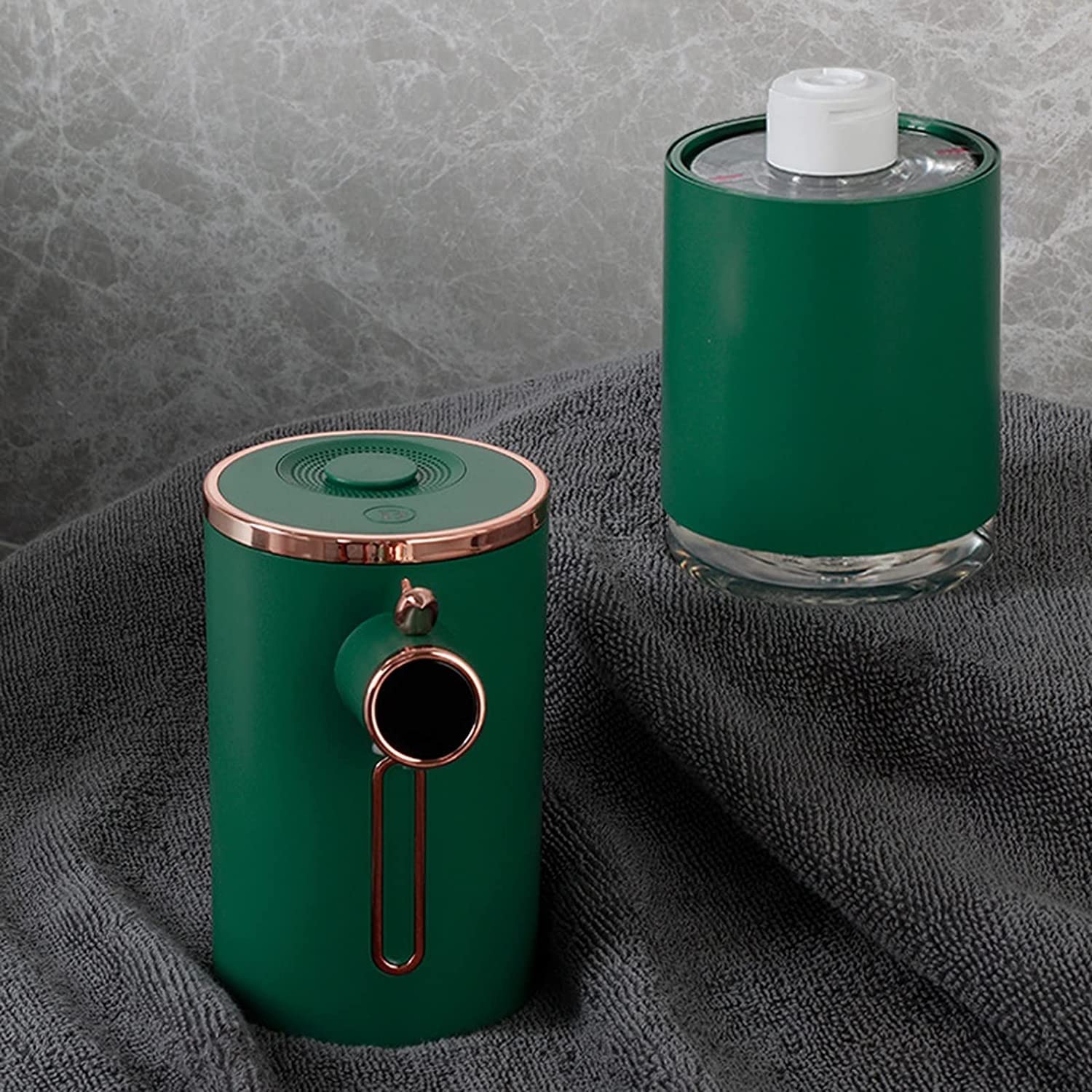 Dispensador de jabón, dispensador de jabón con sensor automático inteligente, dispensador de jabón sin contacto equipado con interruptores ajustables de base impermeable con sensor de movimiento infra