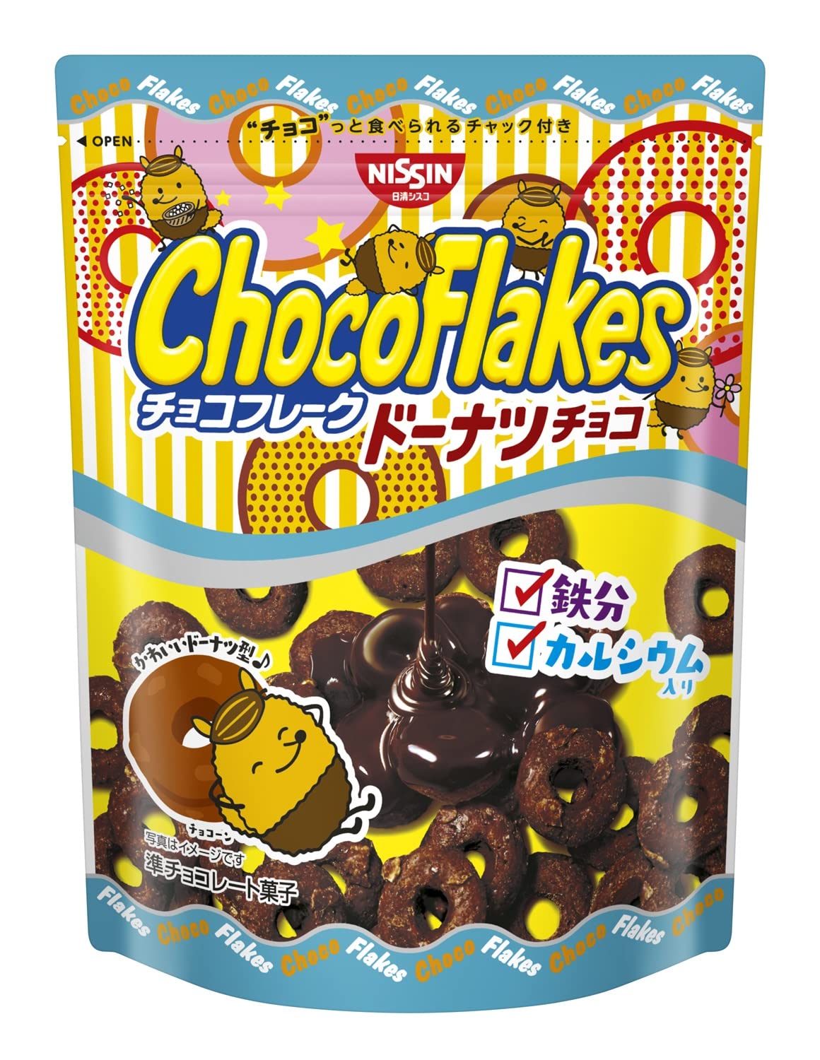 Amazon | 日清シスコ チョコフレーク ドーナツチョコ 45g×12袋 | 日清