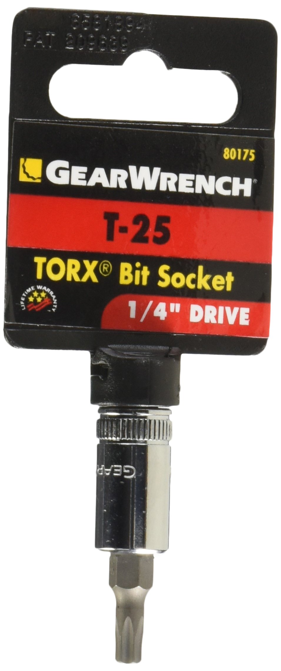 GEARWRENCH KD Tools KDT80175 .25 in. Drive Torx Press Fit Bit Socket - T25