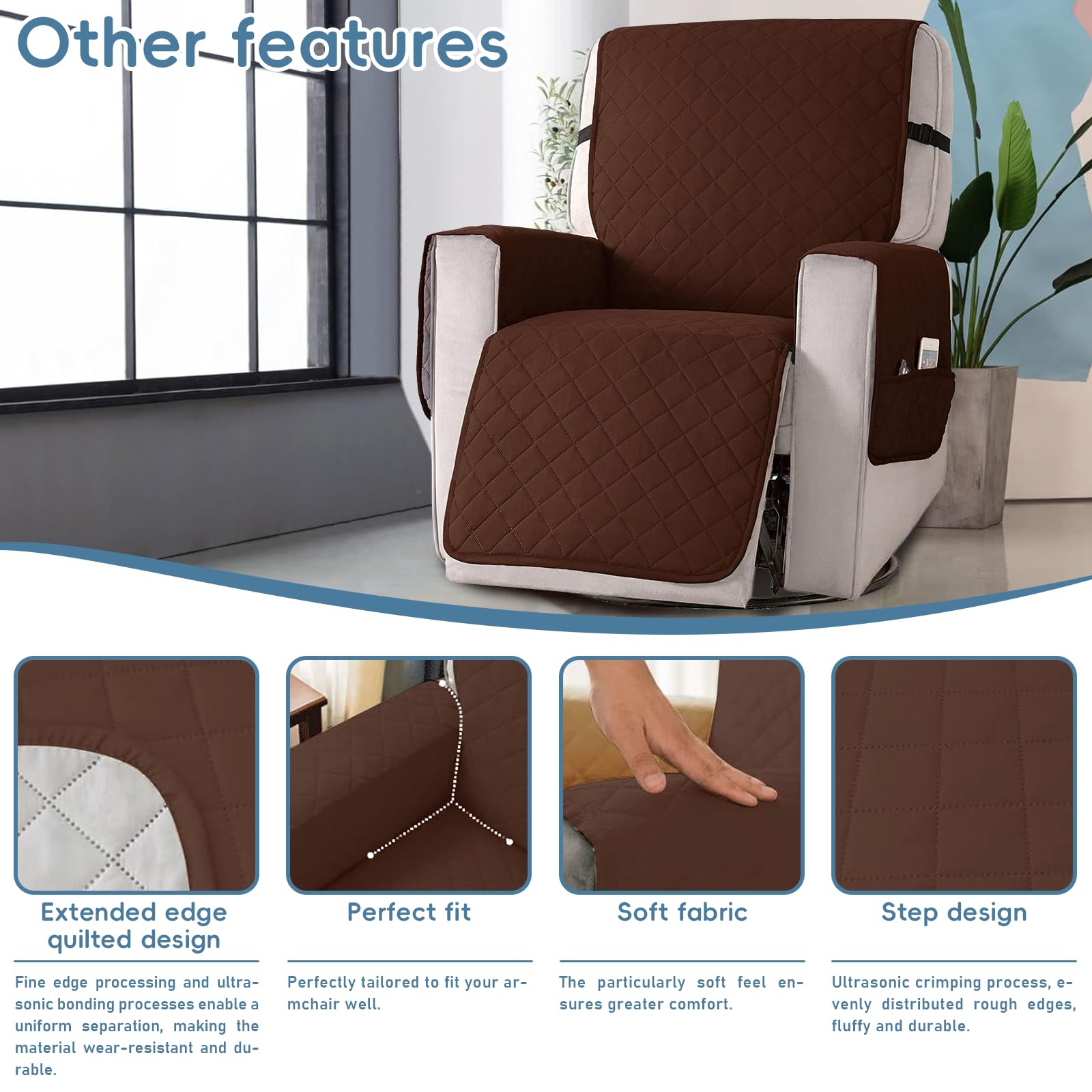 Housse de fauteuil relax - Anti-taches - Solide - Imperméable - Pour chiens et animaux domestiques