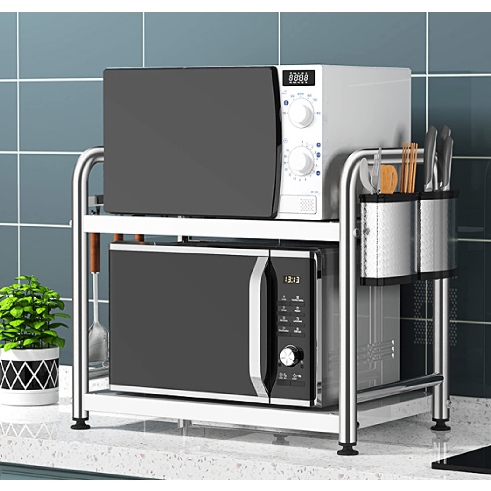 Support de four à micro-ondes pour éliminer le désordre sur votre comptoir de cuisine