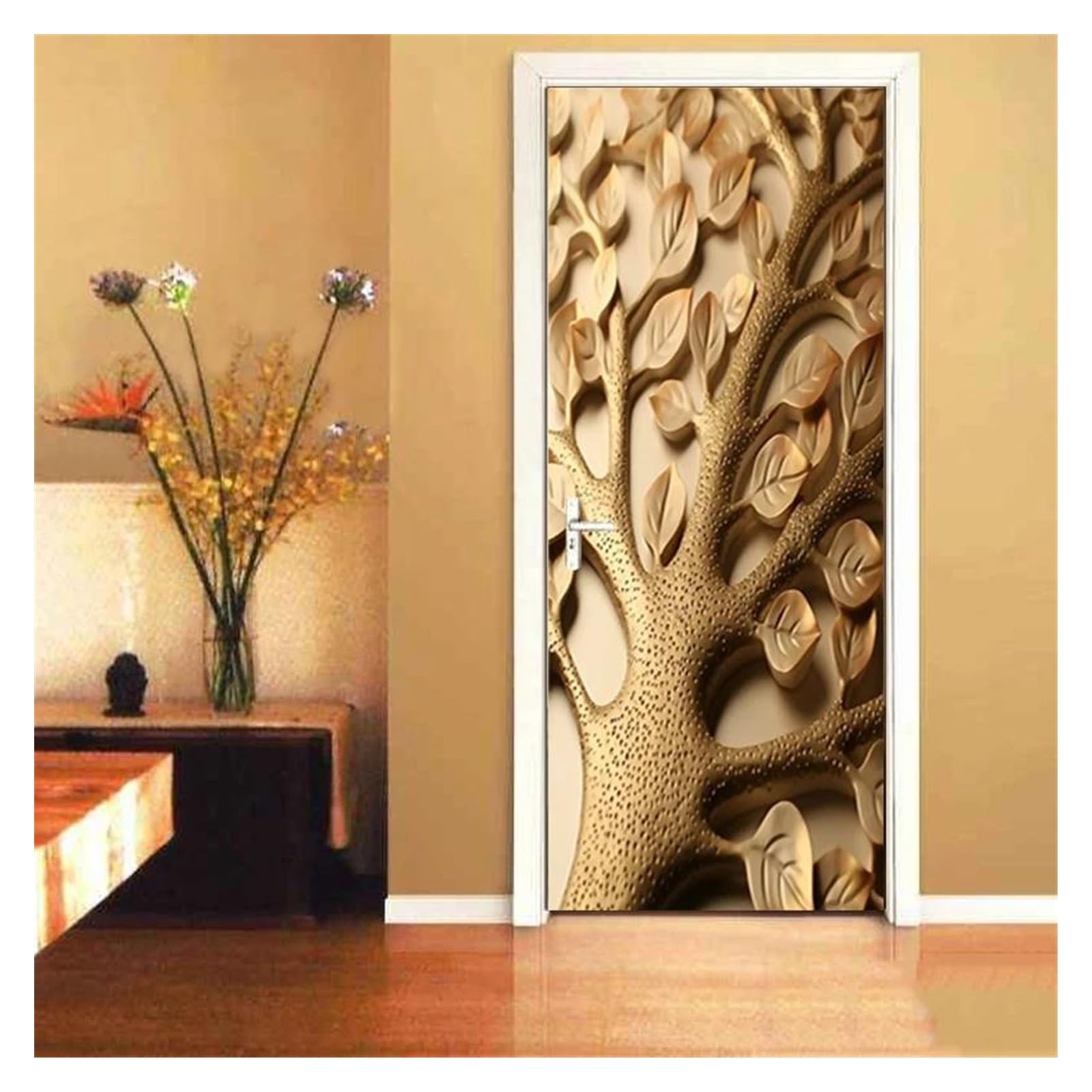 Stickers decoration salon et cuisine pour creer une ambiance chaleureuse en 3D