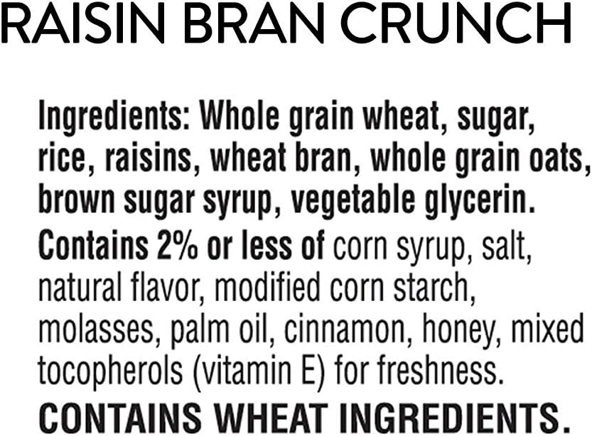 Kellogg's Raisin Bran Crunch Breakfast Cereal, Fiber Cereal, Made with Real Fruit, Bulk Pantry Staples, Original, 67.5oz Case (3 Boxes)