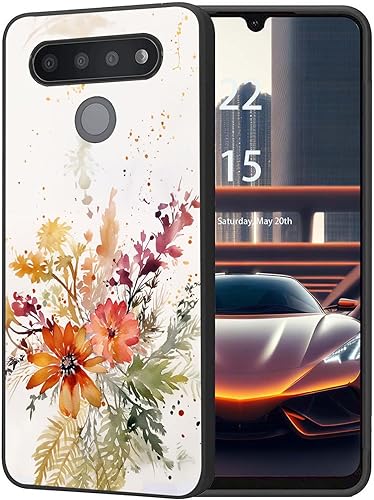 Miniatura 26 de Funda protectora duradera para LG Stylo 6 para LG Stylo 6 2020 6.8 pulgadas, diseño de hojas de aguacate