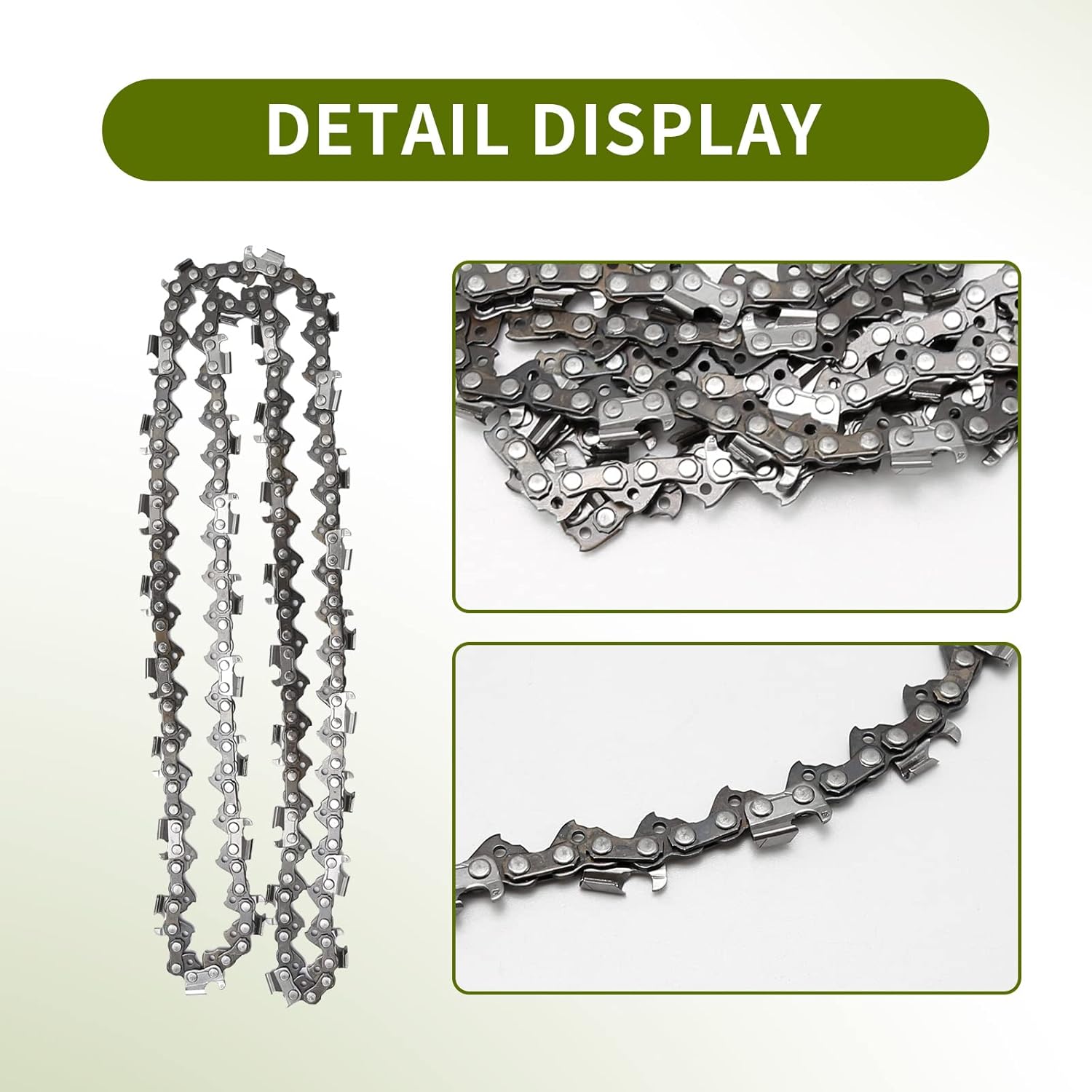 Anxingo 3 Pack 20" Chainsaw Chain 325" Pitch 058 Gauge 76DL Replacement for Blue Max 53543 8901 8902 Replacement for Husqvarna Stihl Poulan Craftsman Chainsaws