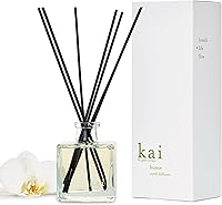 Kai Reed Diffuser - Fresh Gardenia Wrapped in White Exotics, 6.75oz Long-Lasting Vegan Scent for Serene Hawaiian Vibes