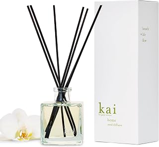 Kai Reed Diffuser - Fresh Gardenia Wrapped in White Exotics, 6.75oz Long-Lasting Vegan Scent for Serene Hawaiian Vibes