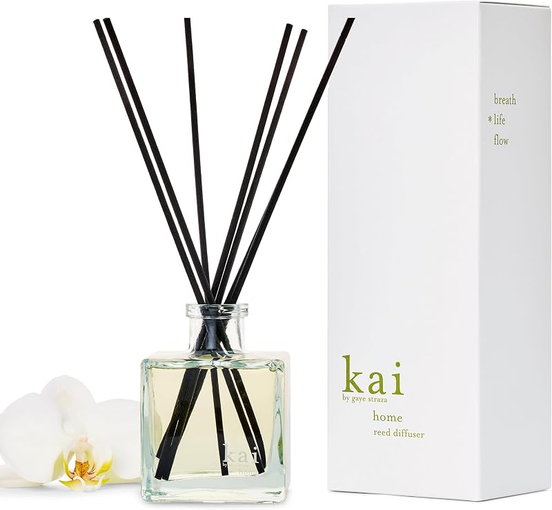 difusor de caña kai: un aroma de gardenia fresco, hermoso y ligero envuelto en exóticos blancos, 6,75 onzas líquidas | duradero, sereno, vegano, limpio e inspirado en recuerdos de vacaciones en Hawai