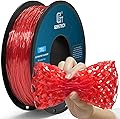 GEEETECH TPU Filament 1.75mm, TPU 95A for 3D Printer 1kg Spool, Transparent Red