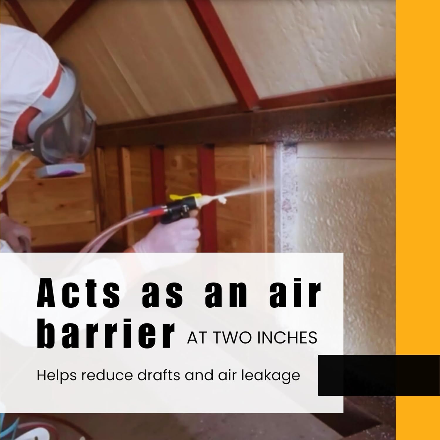 Vega Bond Open Cell Spray Foam Insulation Kit, 2-Part Foam Sealant for Thermal & Sound Insulation, Includes Hose & Gun, Coverage Options Available (320 Sqft Coverage - VG 320)