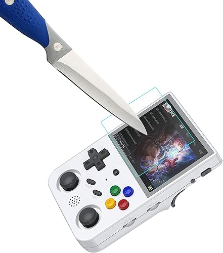 Miniatura 5 de Mr.Shield Protector de pantalla para Anbernic RG353V RG353VS vidrio templado 3 unidades vidrio japonés con dureza 9H protector de pantalla