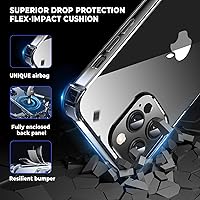 Vista 3 de ORIbox - Funda para iPhone 13 Pro, con 4 esquinas a prueba de golpes, color negro