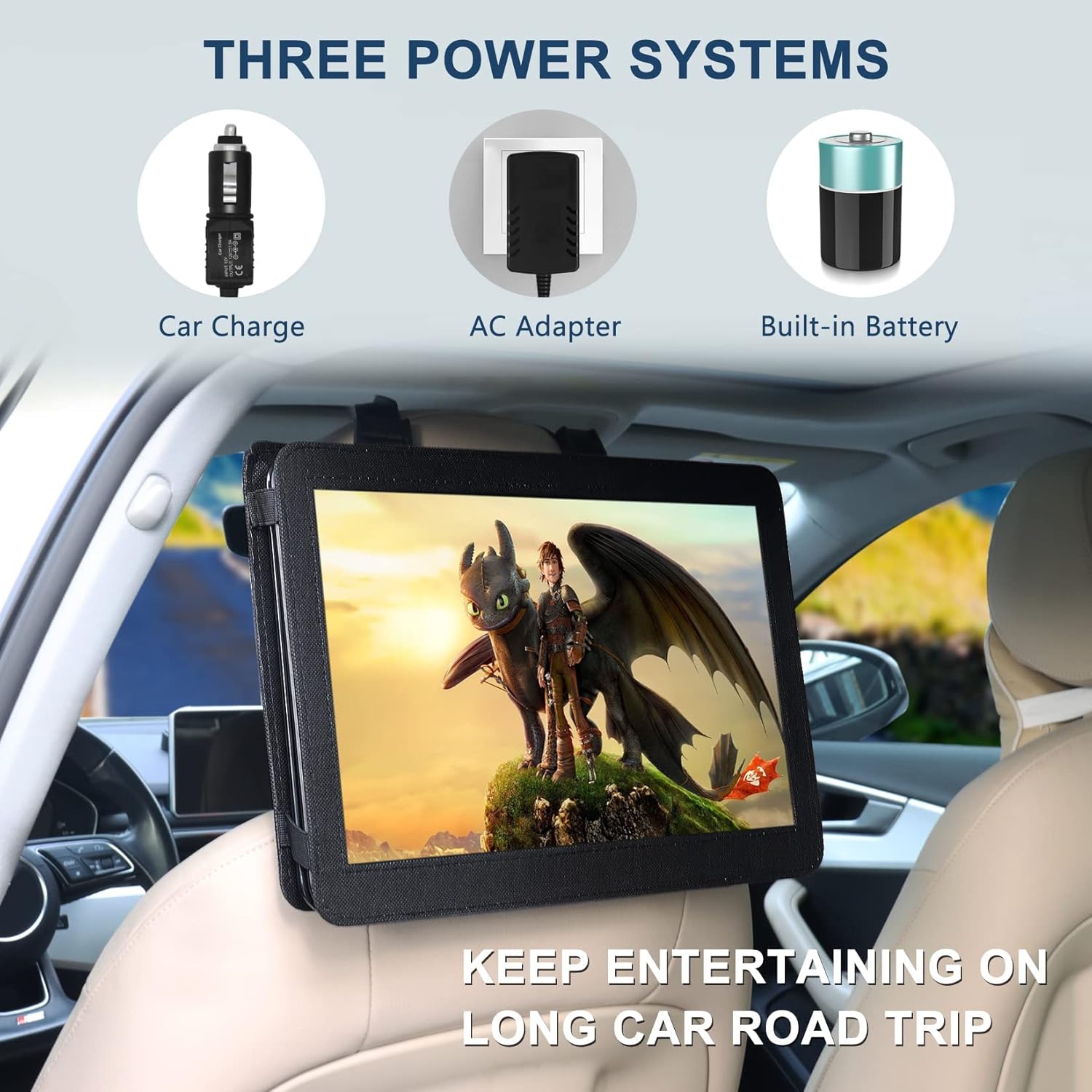 Nеw Prоduсt WONNIE 16.9 Portable DVD/CD Player with 14.1 Large Swivel Screen, Car Headrest Case, 6 Hrs 5000mAH Rechargeable Battery, Regions Free, Support USB/SD Card/ Sync TV, High Volume Speaker Exсluѕіvе Sресіаl WONNIE 16.9 Portable DVD/CD Player with 14.1 Large Swivel Screen, Car Headrest Case, 6 Hrs 5000mAH Rechargeable Battery, Regions Free, Support USB/SD Card/ Sync TV, High Volume Speaker