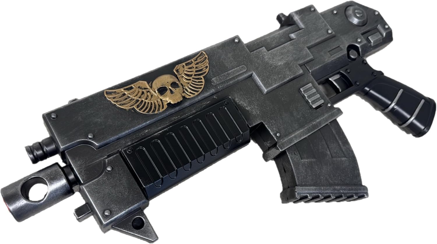 WarH40K Space Warrior Bolter Replica Prop, PU Foam, Large 1:1 Scale, for Costume, Halloween Collection for Ages 15+ (Bolt Rifle) Gray