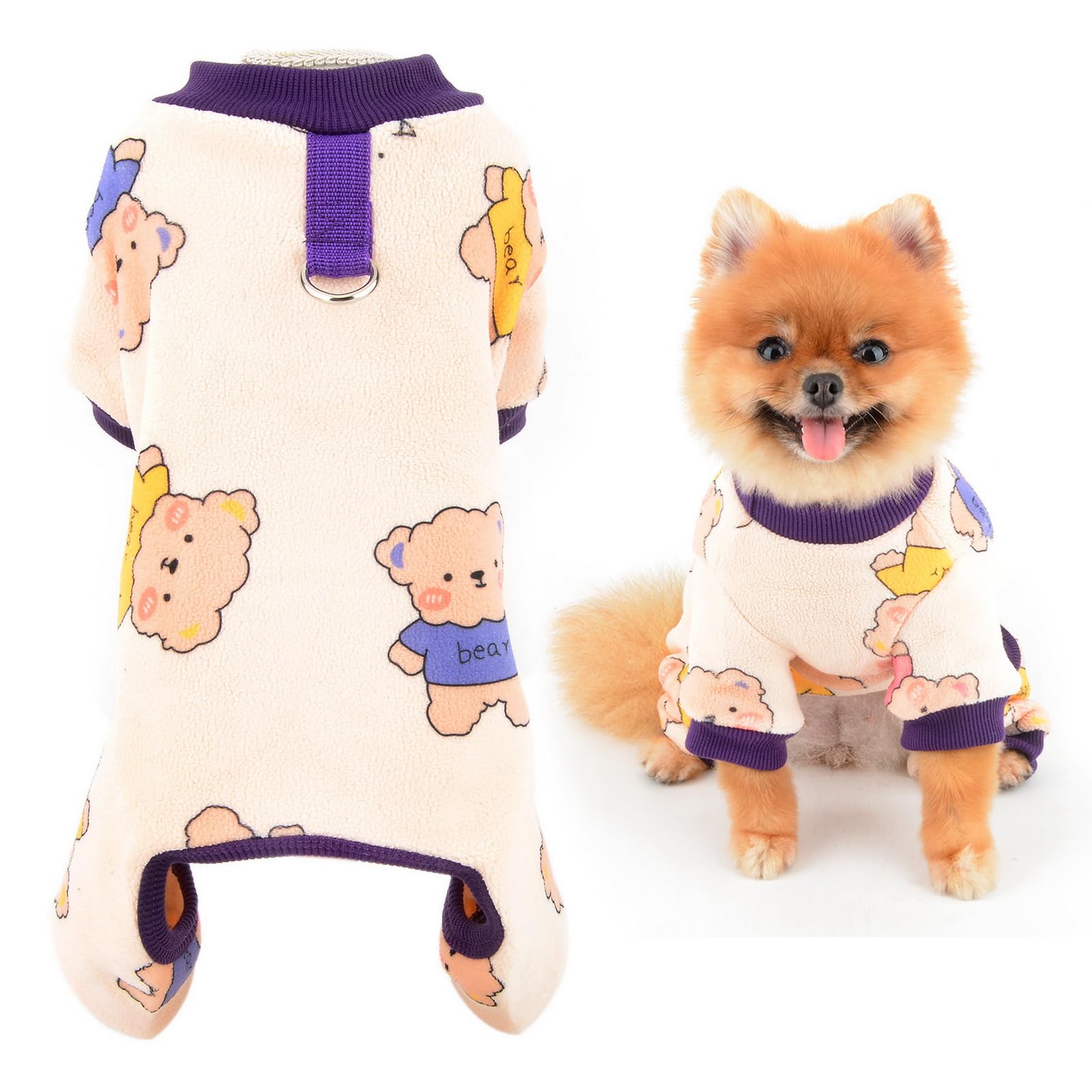 Pigiama Per Cani Di Taglia Grande LovinPet - Tuta Leggera In Poliestere Elastico, Copertura Completa, Stampa Cavallo, Taglia M, Ideale Per Casa E Viaggi