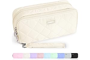 Sooez Large Pencil Case, Extra Big Pencil Pouch with Compartments