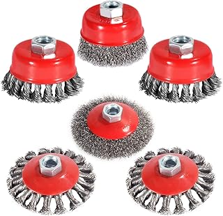 6 Packs 4&3 Inch Wire Wheel Brush Cup Brush S...,