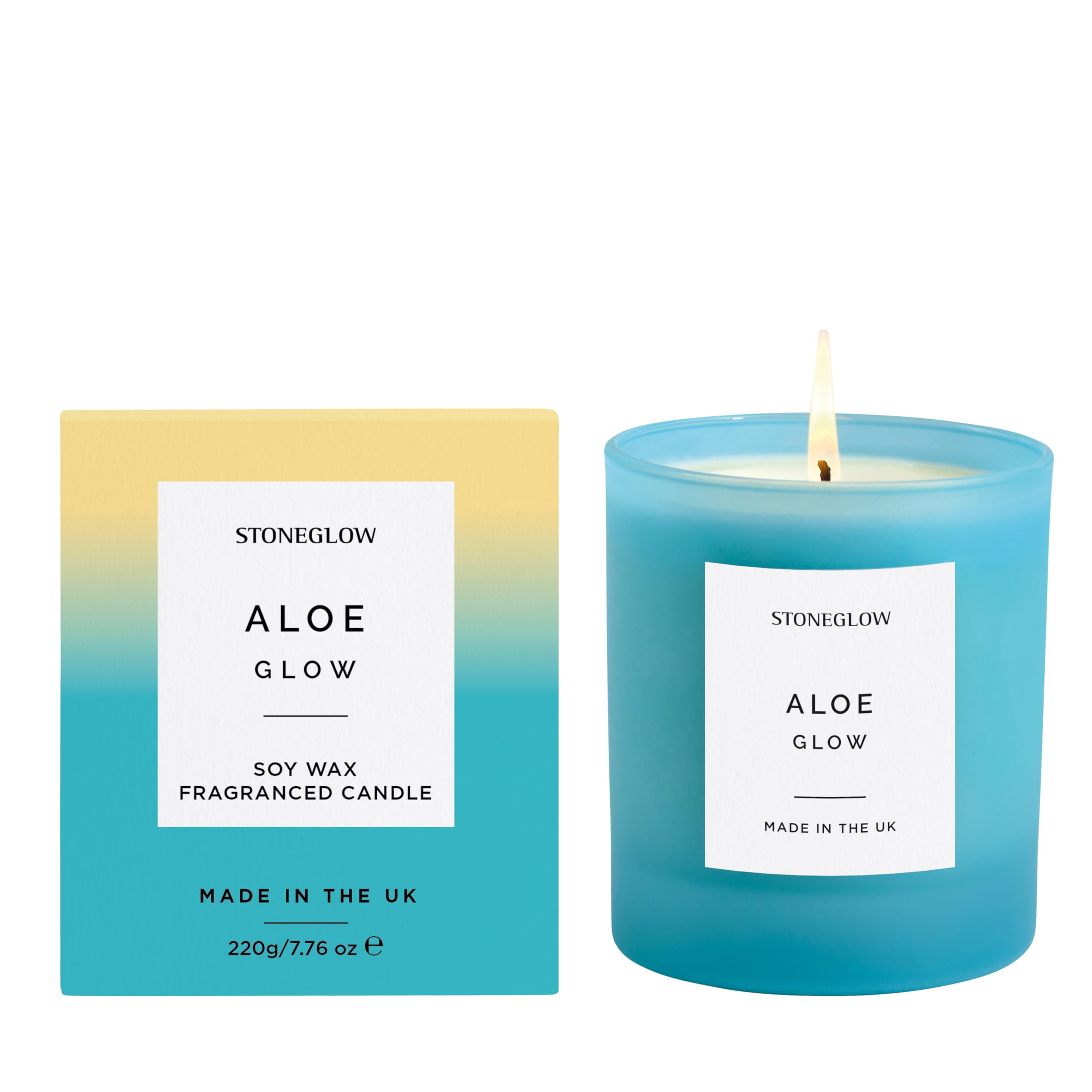 Stoneglow Blue Sol Collection - Aloe Glow - Soy Wax Scented Candle Tumbler (90 X 80Mm)