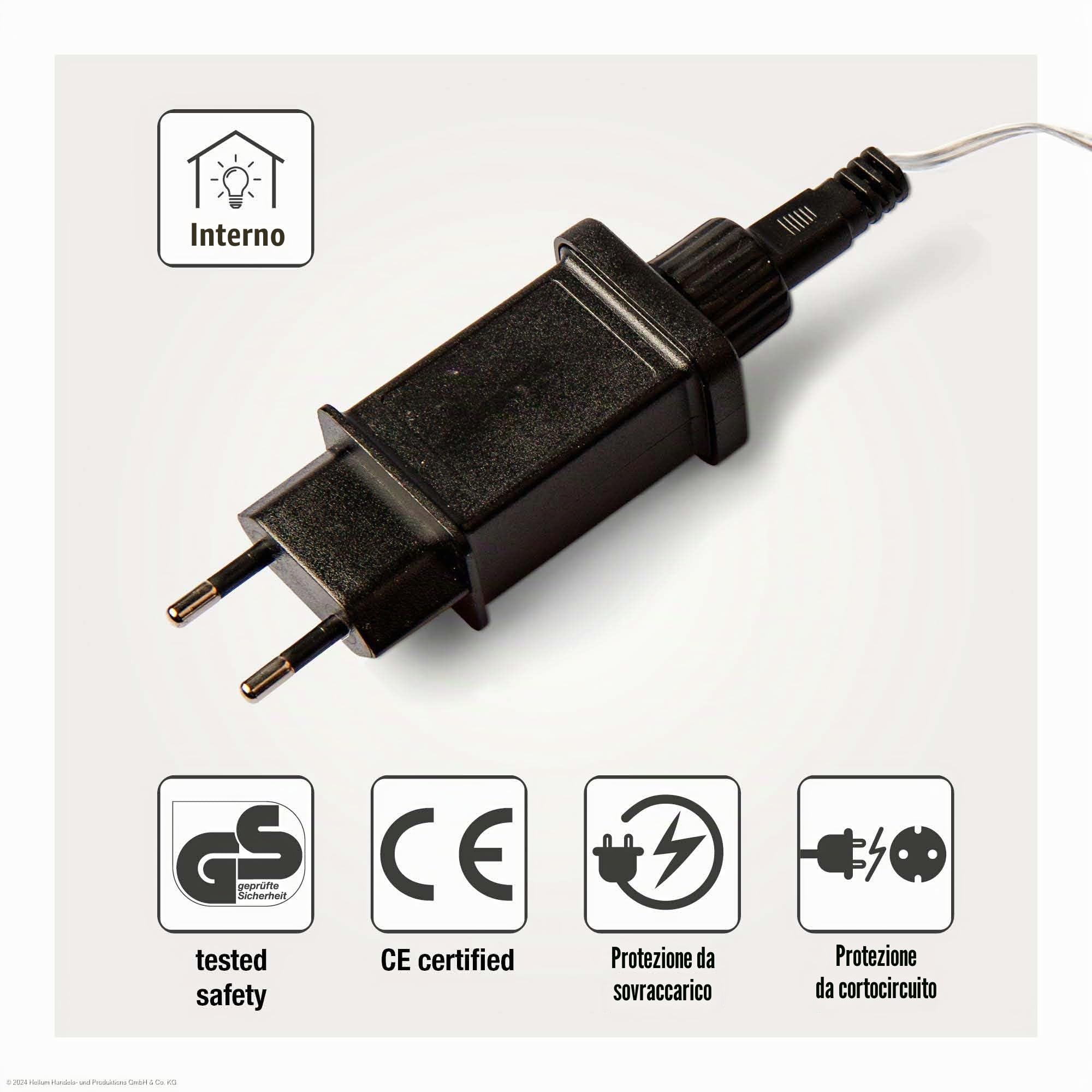 Hellum Adattatore per batterie, adattatore di alimentazione da 4,5 V per batterie AAA x 3, alimentazione sostitutiva con cavo da 1,8 m 150513