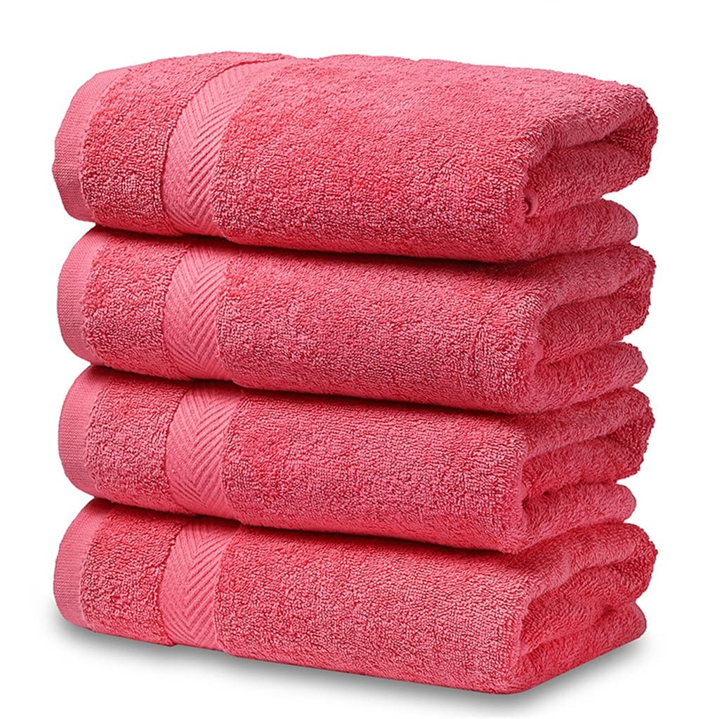 Towel Set is Suitable for Bathroom High Water Absorption Rate Soft and Non-Fading Four Towel Gift Color Gray