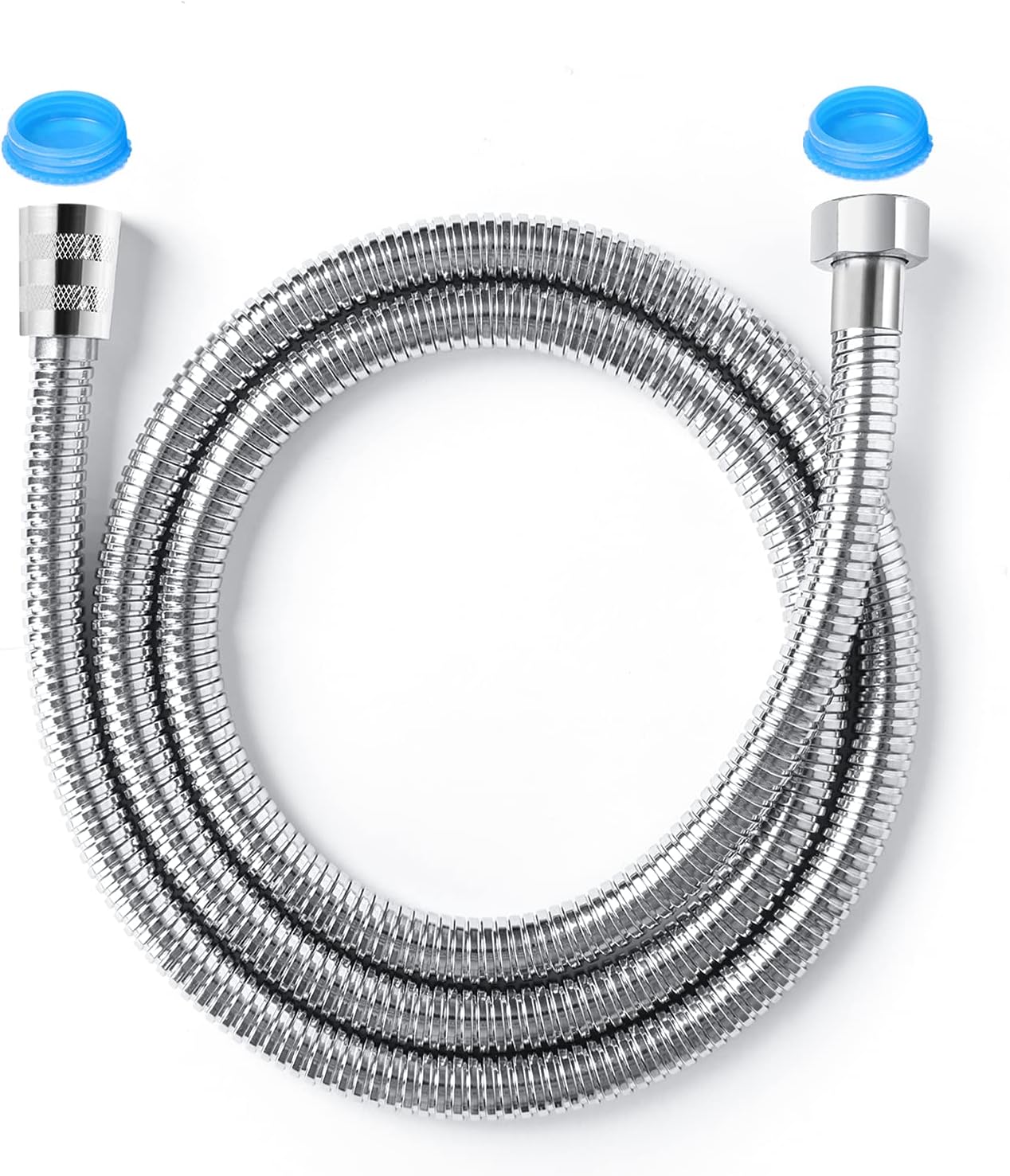 PTM shower hose 59 inches (approximately 143 cm) extra-long tube-plated handheld shower head hose with solid brass nut connection-flexible… : Tools & Home Improvement