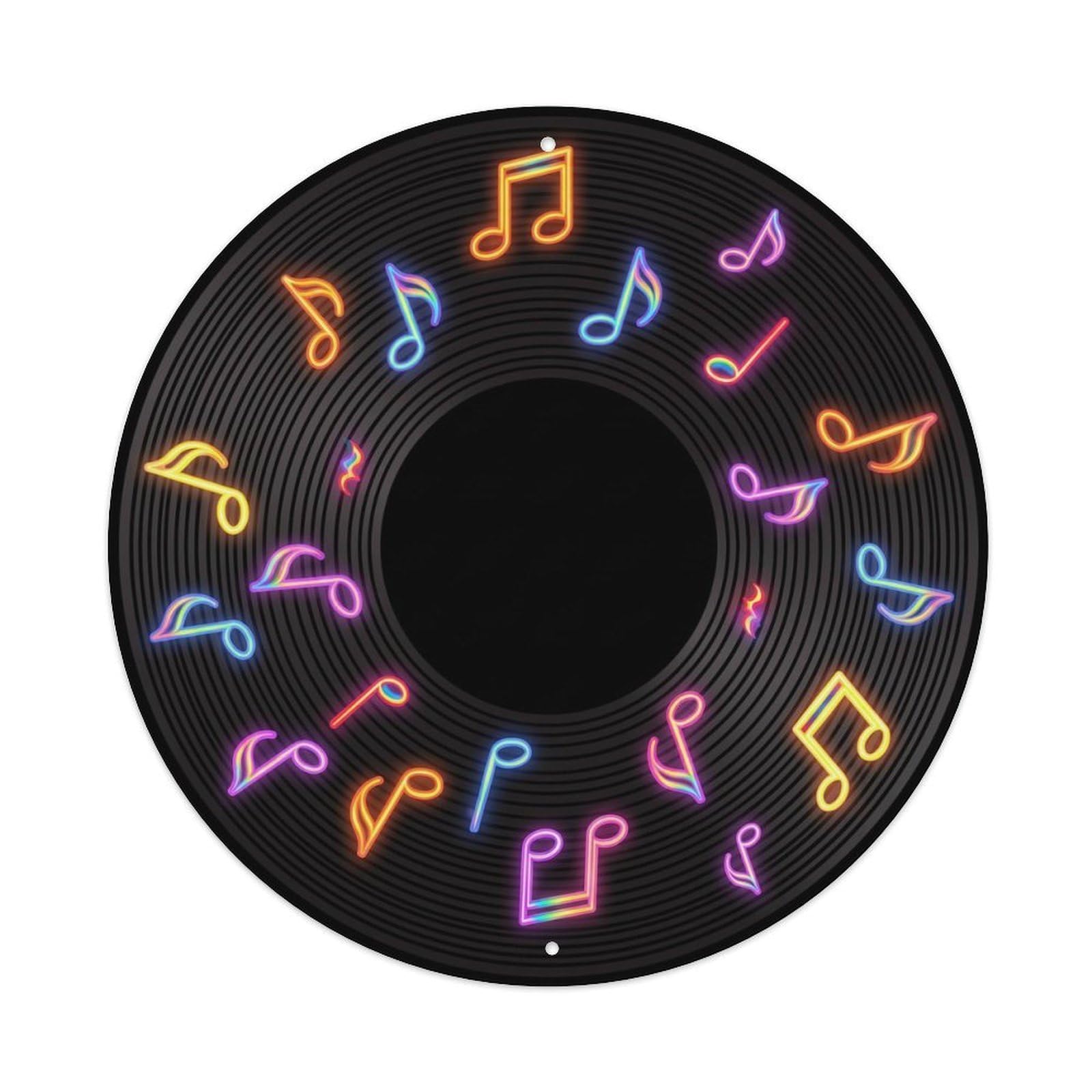 Colorful Music Vinyl Records Equilibrium Color Stable Metal Tin Sign