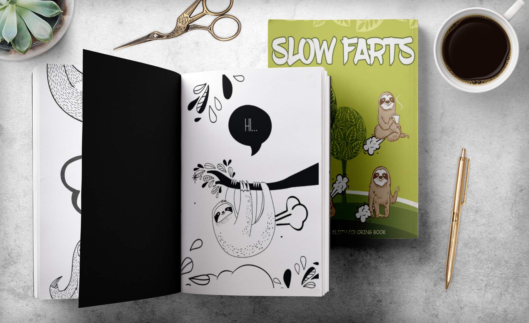 Slow Farts: A Hilarious Sloth Coloring Book for Adults and Kids - Image 4