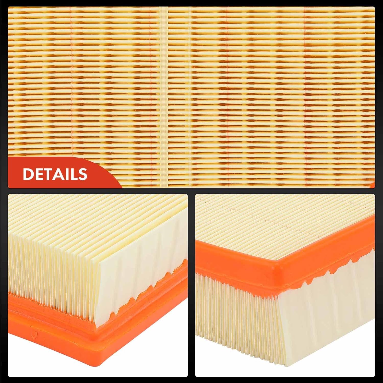 A-Premium 2-PC Engine Air Filter Compatible with Mini Cooper 2004 2005 2006 2009 2010 2011 2012, Replace# 13727529261