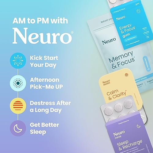 Miniatura 7 de NeuroGum Extra Strength Energy & Focus Mentas (menta verde, 72 piezas)  100 mg de cafeína natural + L-teanina + vitamina B12 y B6  Suplemento