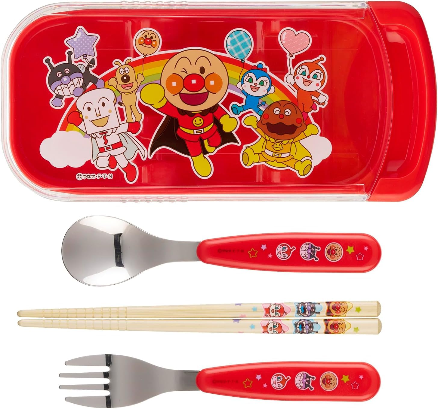赤　白　お箸セット Amazon | トリオセット 箸 スプーン フォーク 弁当 はし ケース お箸
