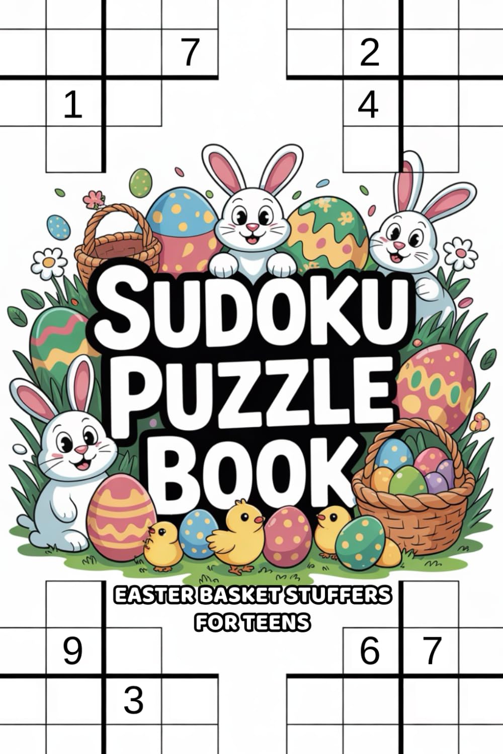 Easter Basket Stuffers for Teens: Sudoku Puzzle Book: Over 100 Fun Brain-Teasing Challenges for Boys and Girls with Solutions