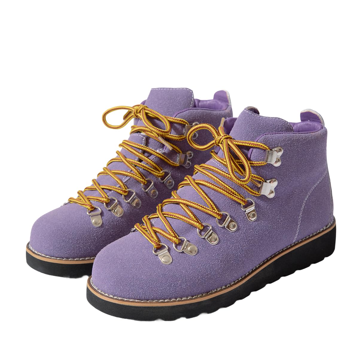 Womens Retro Ankle Booties Lace-Up Hiking-Inspired Durable Rugged Sole for Casual Daily Wear Light Outdoor Adventures