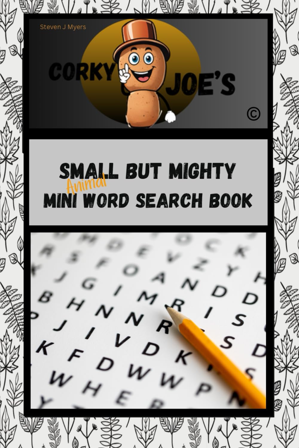 Corky Joe's Small But Mighty Mini Animal Word Search Book