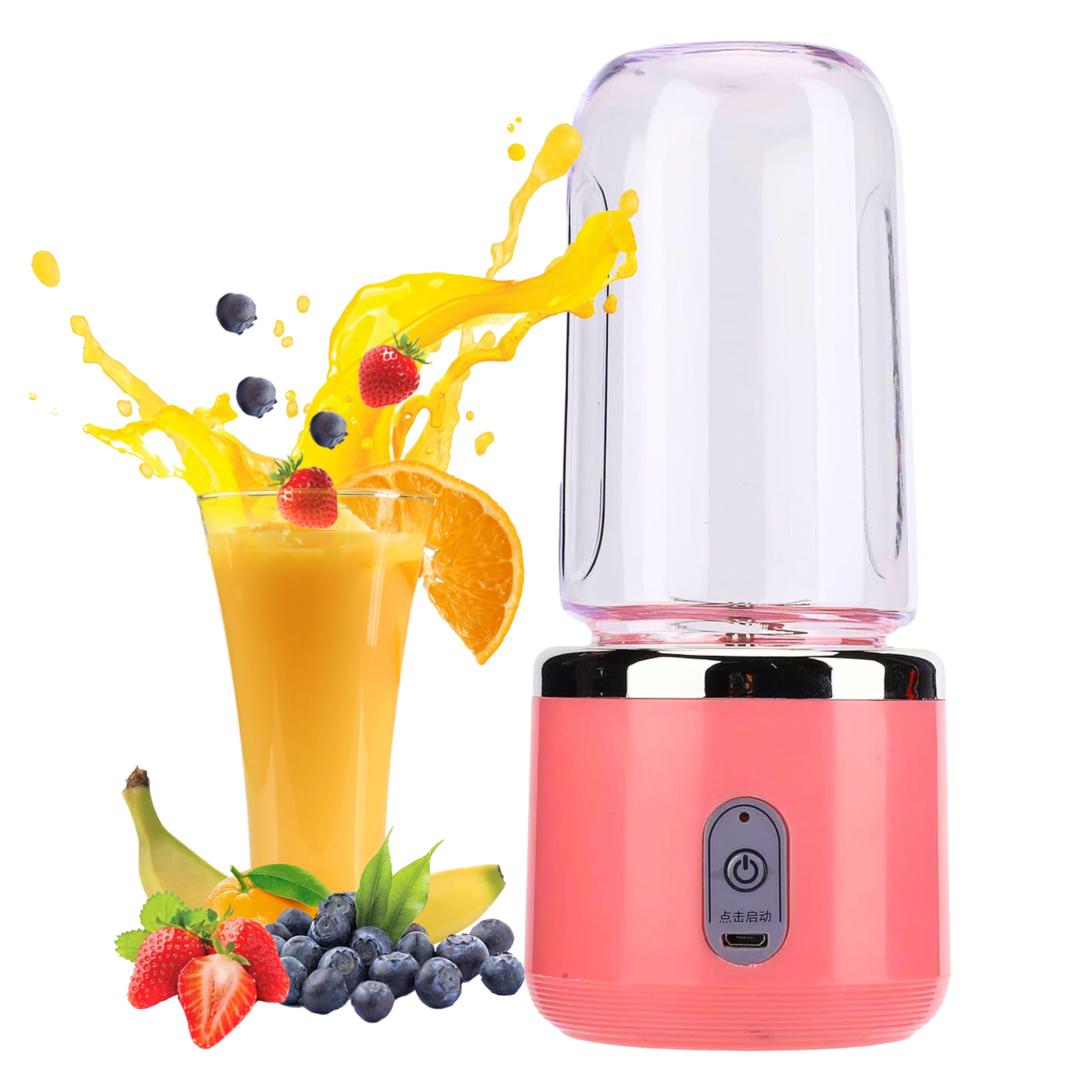 Drumstone (Special 𝟭𝟱 𝗬𝗲𝗮𝗿𝘀 𝗪𝗮𝗿𝗿𝗮𝗻𝘁𝘆) Limited Edition Portable Blender – 4-Blade High-Speed Juicer with USB Rechargeable Battery, & Extended 1-Year Warranty-picture-34