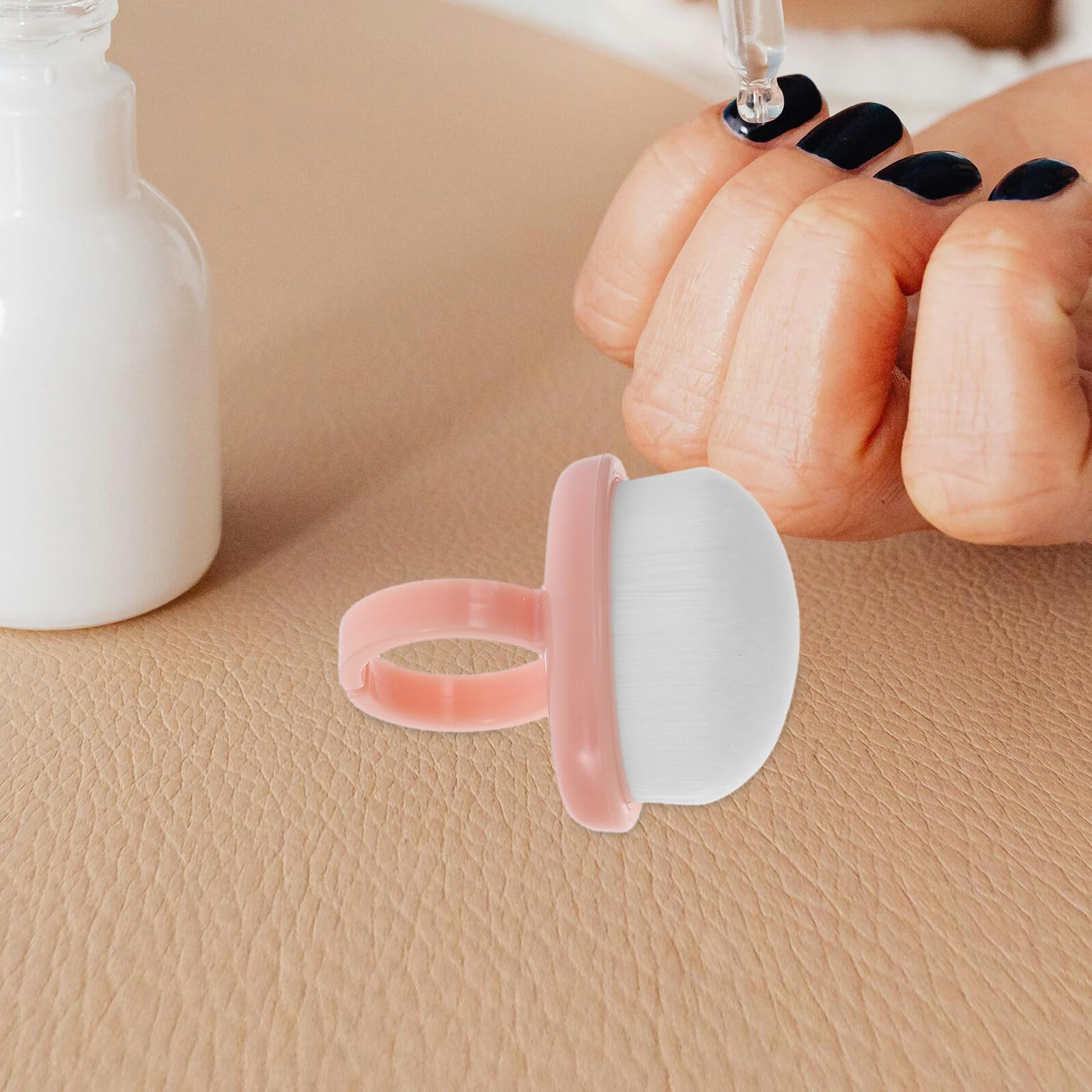 3 Pièces Brosse À Ongles Douce Avec Poils Souples Pinceaux Manucure Dépoussiérant Portable Pour Nettoyage Et Soin Des Ongles