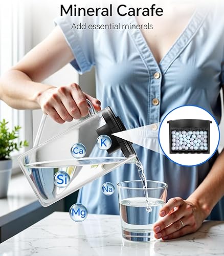 Miniatura 5 de Stokk T1 Lite - Filtro de agua de ósmosis inversa UV, sistema de ósmosis inversa con refuerzo alcalino de jarra, sistema de filtración de agua RO de