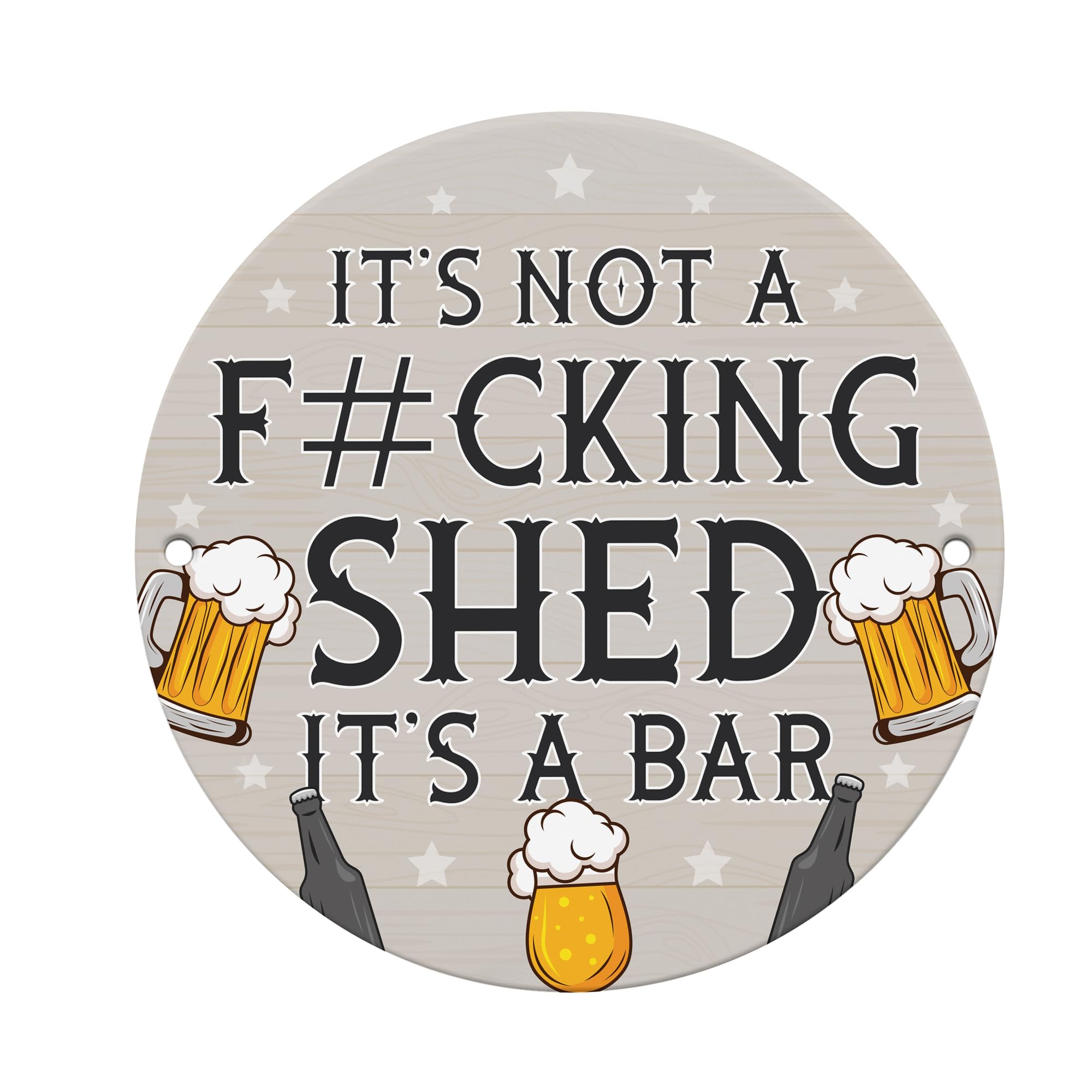 Red Ocean Novelty Shed Sign Funny Home Bar Sign Acrylic Garden Shed Garage Man Cave Sign Beer Gift For Men Him Sign For Home Bar Gift For Dad Grandad Son Brother