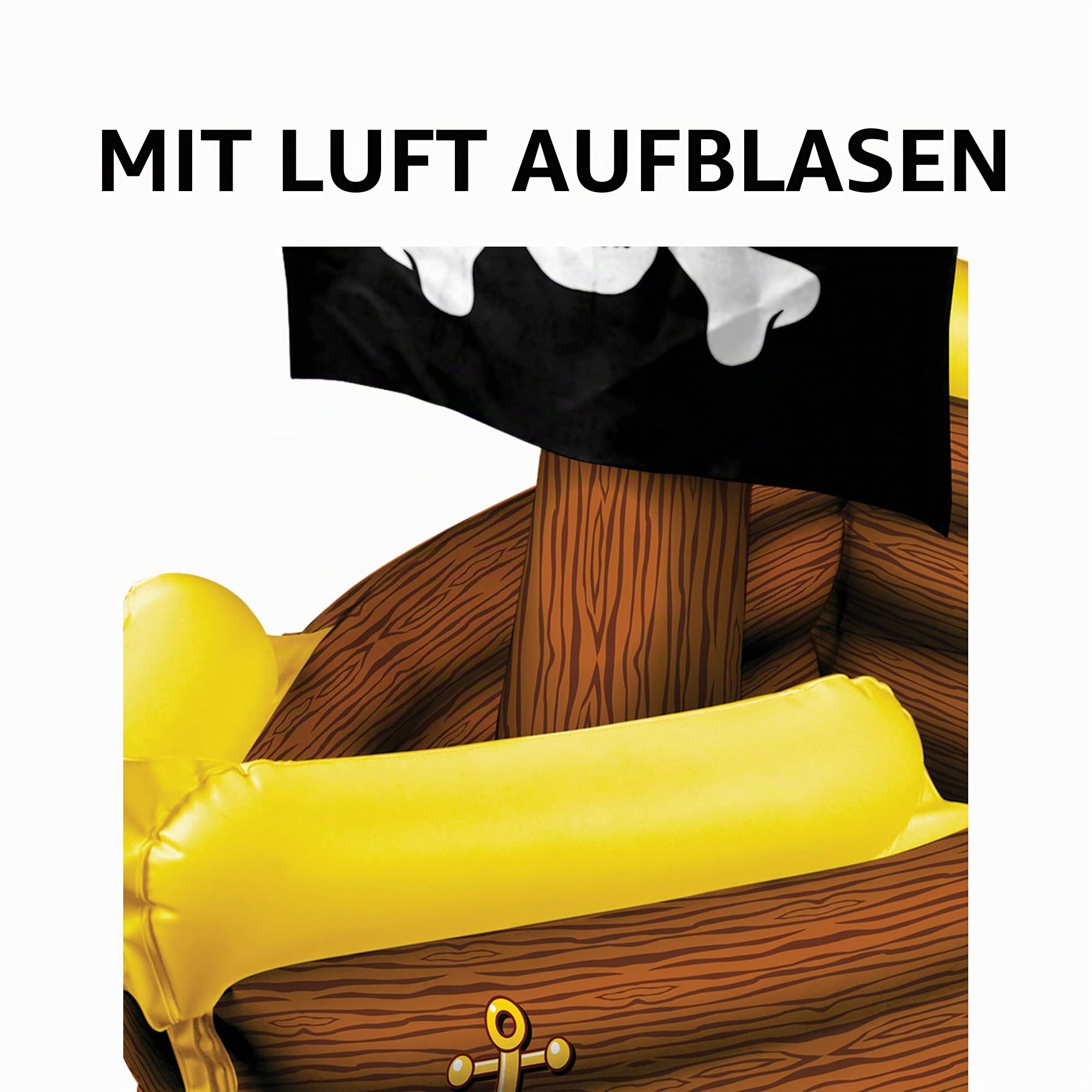 Beistle Aufblasbarer Piratenschiff-Kühler, 83,8 x 91,4 cm, Mehrfarbig (50989)