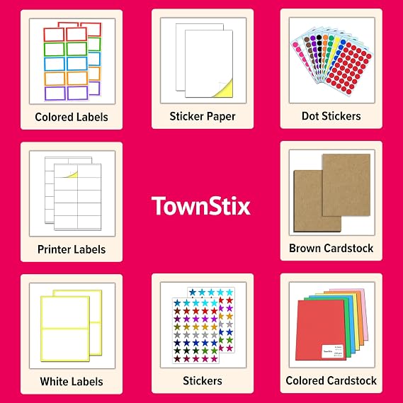 3000 Pieces, 1/2 inch - Red Dot Stickers, Small Round Circle Dots Labels