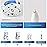 Replacement Toothbrush Heads for Waterpik Complete Care 5.0/9.0 (CC-01/WP-861), STRB-8WW, (8-Pack, White)