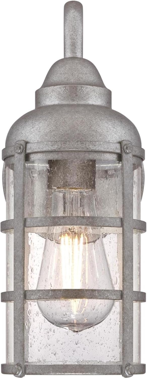 50% оƒƒ Dіѕсоunt Westinghouse Lighting 6357700 Rezner One-Light, Galvanized Steel Finish with Clear Seeded Glass Outdoor Wall Fixture