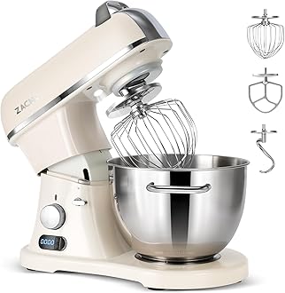 8.4QT Commercial Stand Mixer 800W with Aluminum Die Casting Meets the Standard of NSF/ANSI 8-2023, Mixers Kitchen Electric Stand Mixer with Stainless Steel 8L Bowl, Dough Hook, Whisk and Beater