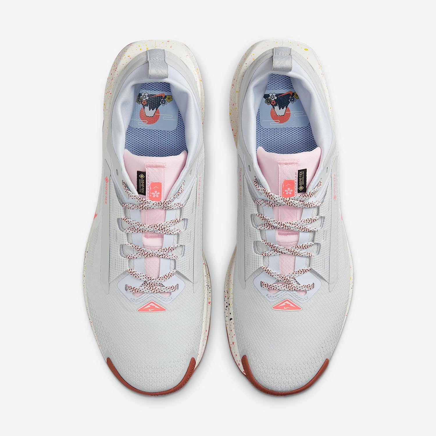 Nike Pegasus Trail 5 Gore-TEX Men's Waterproof Running Shoes (FQ0908-009, Pure Platinum/Football Grey/Pink Foam/White) Size 11