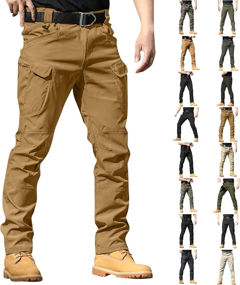 Cargo Work Pants for Men Baggy Lightweight Camo Tactical Pants