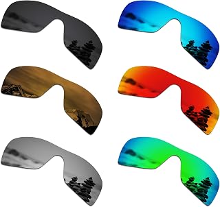 Set of 6 Men's Replacement Lenses for Oakley Batwolf Sunglass Combo Pack S02