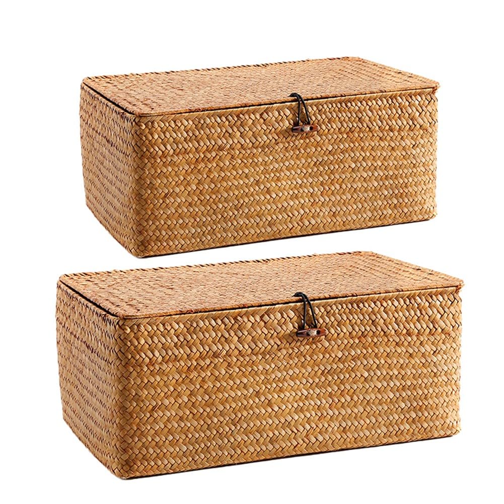 Boîte de rangement en paille pour stopper le désordre des tiroirs