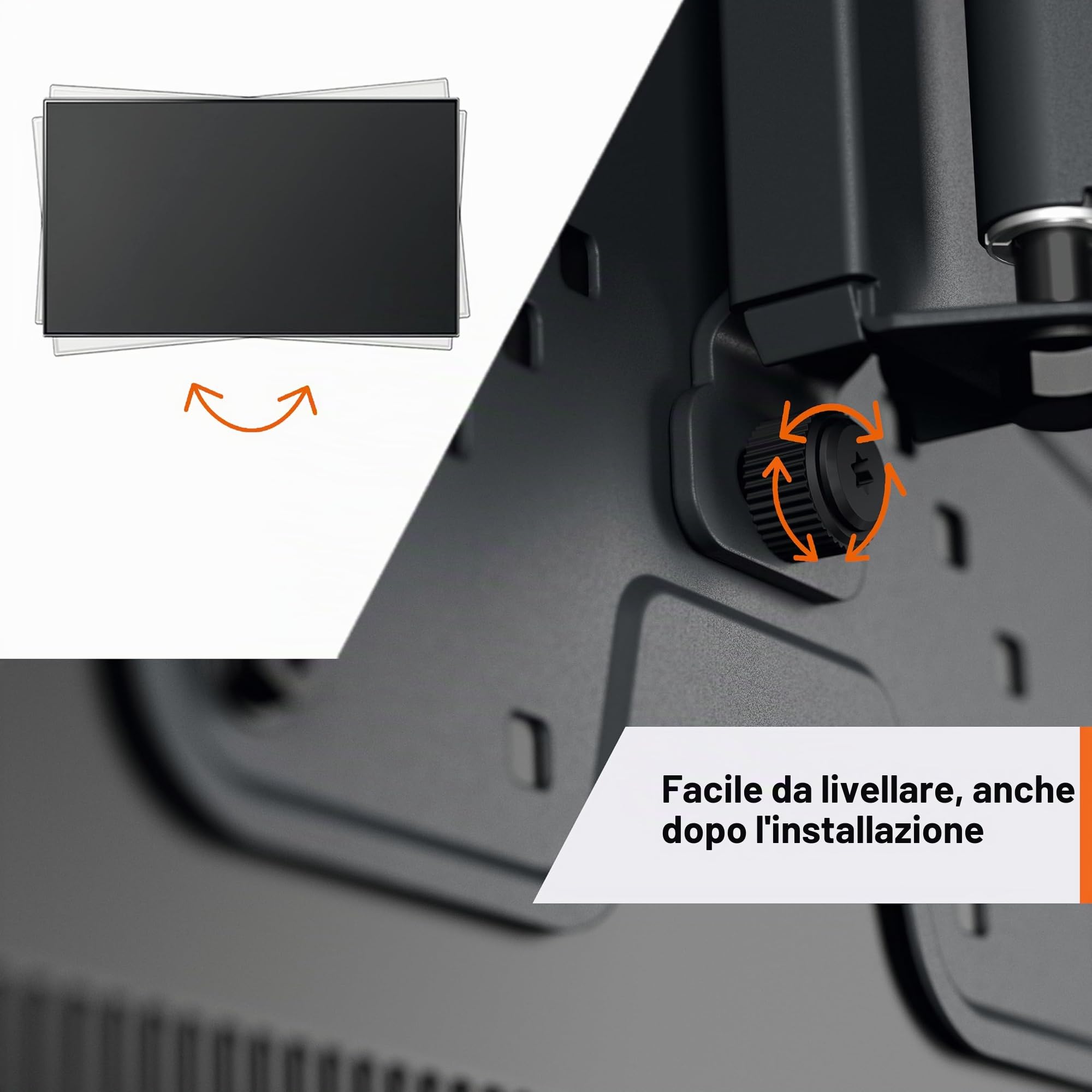 Vogel’s TVM 1225 Supporto TV girevole per televisori da 19-43 pollici, Max. 15 kg, Orientabile fino a 120°, Staffa da parete per TV full-motion max. VESA 200x200