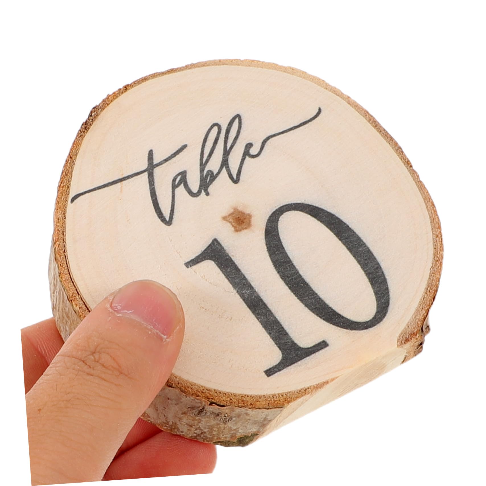 Garneck 10stücke Tischnummern Holz Rustikal Für Hochzeiten Babypartys Geburtstage Tischdekorationen Aus Rinde Für Empfang Und Jubiläen