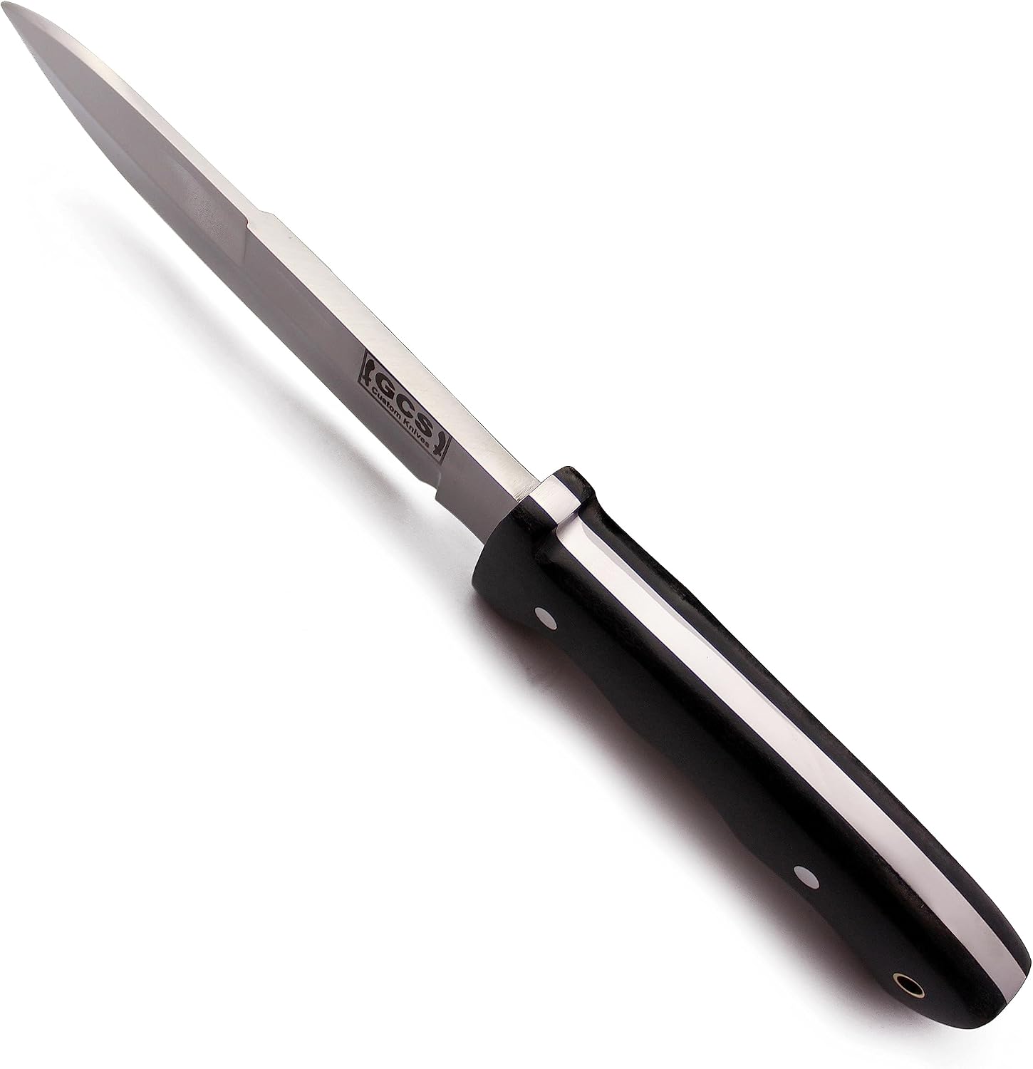 GCS Handmade Micarta Handle D2 Tool Steel Tactical Hunting Knife with leather sheath Full tang blade designed for Hunting & EDC GCS 115