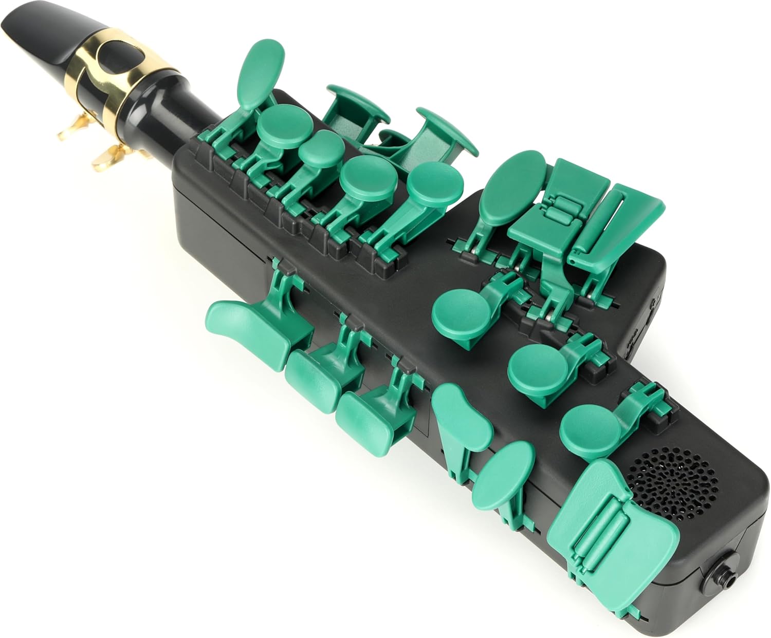 Travel Sax 2 (Forest Green) – Compact Digital Saxophone for Silent Practice Anywhere | Lightweight Electronic Sax with Real Alto Mouthpiece, Built-in Speaker, Bluetooth MIDI/Audio, USB-C, 70+ Internal